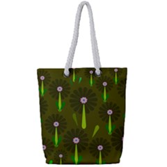 Zappwaits Full Print Rope Handle Tote (small) by zappwaits