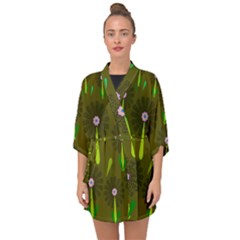 Zappwaits Half Sleeve Chiffon Kimono by zappwaits