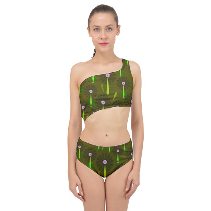 Zappwaits Spliced Up Two Piece Swimsuit