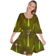 Zappwaits Velour Kimono Dress by zappwaits