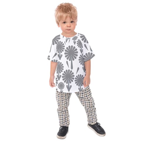 Zappwaits Flowers Black Kids  Raglan Tee by zappwaits