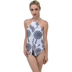 Zappwaits Flowers Black Go With The Flow One Piece Swimsuit by zappwaits