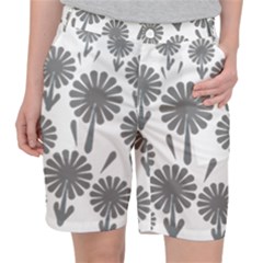 Zappwaits Flowers Black Pocket Shorts