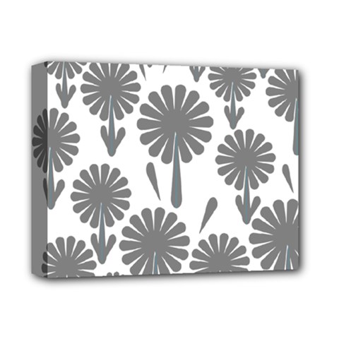 Zappwaits Flowers Black Deluxe Canvas 14  X 11  (stretched) by zappwaits