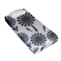 zappwaits flowers black Fitted Sheet (Single Size) View2