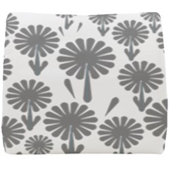 Zappwaits Flowers Black Seat Cushion by zappwaits