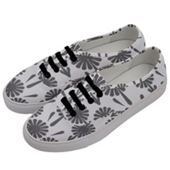 Zappwaits Flowers Black Men s Classic Low Top Sneakers by zappwaits