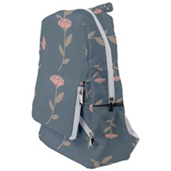 Florets In Grey Travelers  Backpack by WensdaiAmbrose