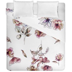 Purple Flowers Bring Cold Showers Duvet Cover Double Side (california King Size) by WensdaiAmbrose