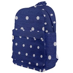 Navy Polka Dot Classic Backpack by WensdaiAmbrose