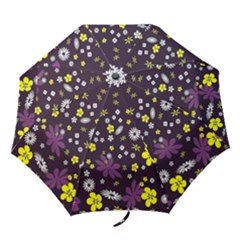 Buttercups & Violets Folding Umbrellas by WensdaiAmbrose