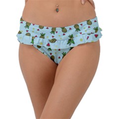 Pineapple Watermelon Fruit Lime Frill Bikini Bottom by Mariart