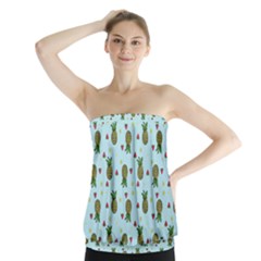 Pineapple Watermelon Fruit Lime Strapless Top by Mariart