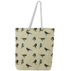 Bird Is The Word Full Print Rope Handle Tote (large) by WensdaiAmbrose