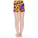 Sunflower Colorful Kids  Sports Shorts View2