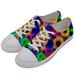 Sunflower Colorful Women s Low Top Canvas Sneakers by Mariart