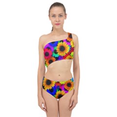 Sunflower Colorful Spliced Up Two Piece Swimsuit