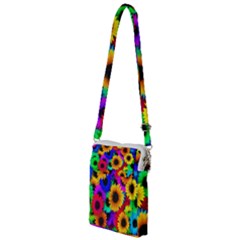 Sunflower Colorful Multi Function Travel Bag by Mariart