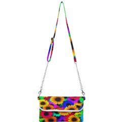 Sunflower Colorful Mini Crossbody Handbag by Mariart