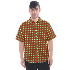 Lumberjack Plaid Buffalo Plaid Green Red Men s Short Sleeve Shirt