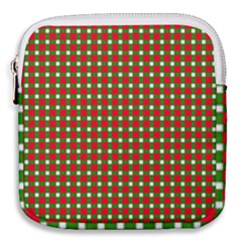 Lumberjack Plaid Buffalo Plaid Green Red Mini Square Pouch