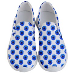 Sunflower Digital Paper Blue Men s Lightweight Slip Ons