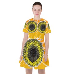 Sunflower Flower Yellow Orange Sailor Dress