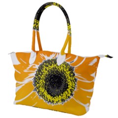 Sunflower Flower Yellow Orange Canvas Shoulder Bag by Mariart