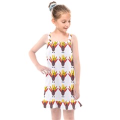 Turkey Thanksgiving Background Kids  Overall Dress by Mariart