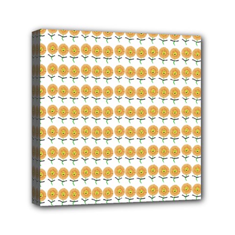 Sunflower Wrap Mini Canvas 6  X 6  (stretched) by Mariart