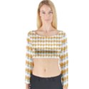 Sunflower Wrap Long Sleeve Crop Top View1