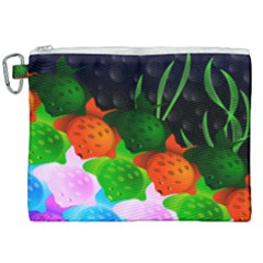 Pattern Fishes Escher Canvas Cosmetic Bag (xxl)