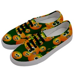 Seamless Orange Pattern Men s Classic Low Top Sneakers by Mariart