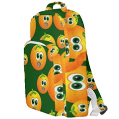 Seamless Orange Pattern Double Compartment Backpack