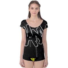 Anti-anxiety Black And White  Boyleg Leotard  by SirCeazer