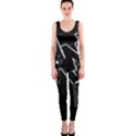 Anti-Anxiety Black and White  One Piece Catsuit View1