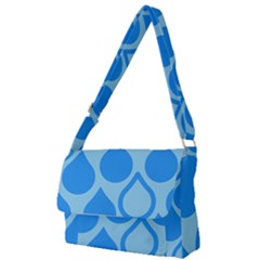 Droplet Full Print Messenger Bag by WensdaiAmbrose