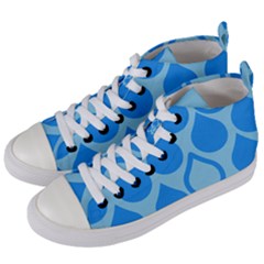 Droplet Women s Mid-top Canvas Sneakers by WensdaiAmbrose