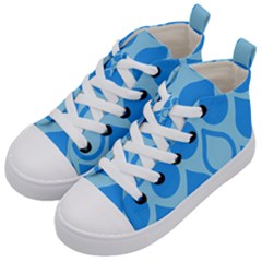 Droplet Kids  Mid-top Canvas Sneakers by WensdaiAmbrose