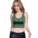 In Love With Festive Hearts Racer Back Crop Top View1