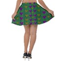 In Love With Festive Hearts Velvet Skater Skirt View2