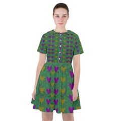 In Love With Festive Hearts Sailor Dress by pepitasart