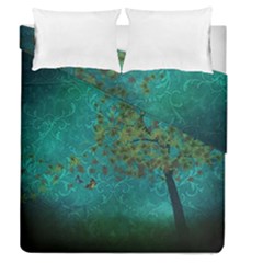 Tree In The Wind Duvet Cover Double Side (queen Size) by WensdaiAmbrose