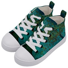 Tree In The Wind Kids  Mid-top Canvas Sneakers by WensdaiAmbrose