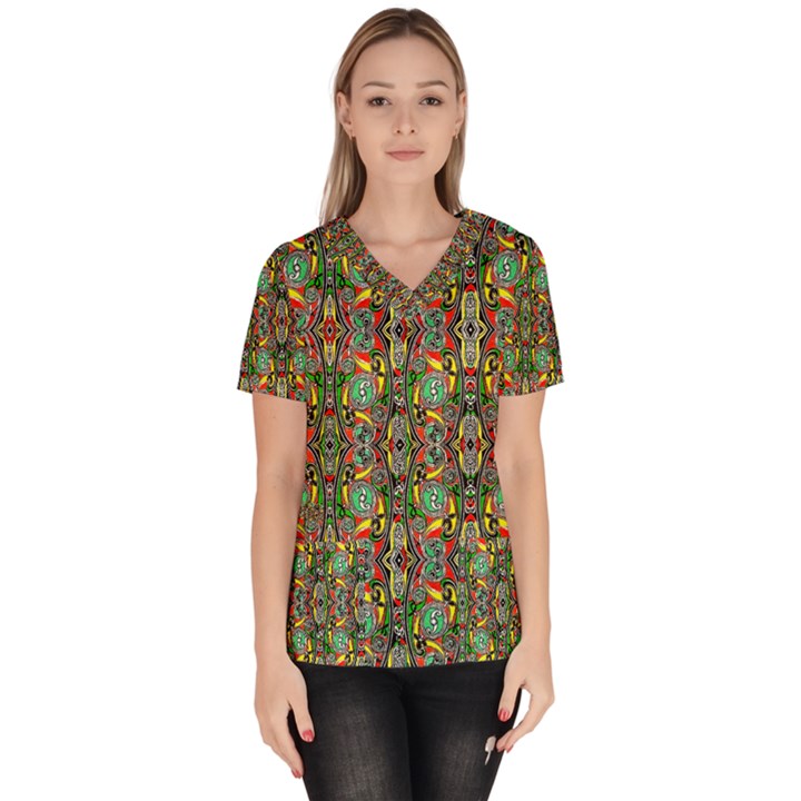 Grammer 5 Women s V-Neck Scrub Top