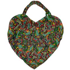 Grammer 6 Giant Heart Shaped Tote by ArtworkByPatrick