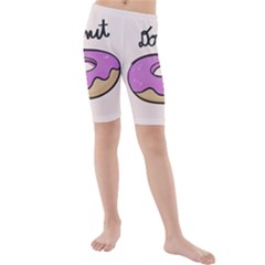 Donuts Sweet Food Kids  Mid Length Swim Shorts by Mariart