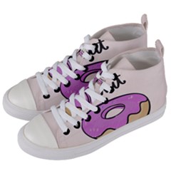 Donuts Sweet Food Women s Mid-top Canvas Sneakers