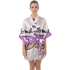 Donuts Sweet Food Quarter Sleeve Kimono Robe by Mariart