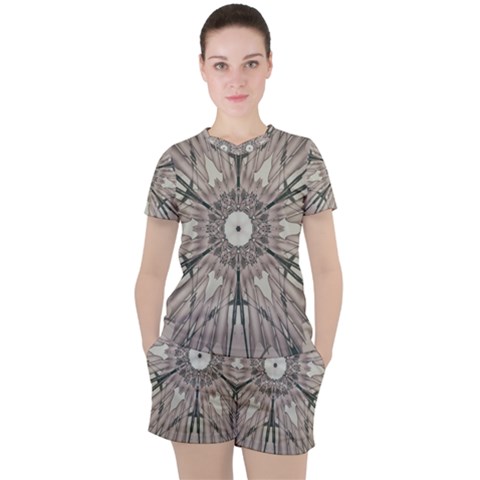 Digital Art Space Women s Tee And Shorts Set by Mariart